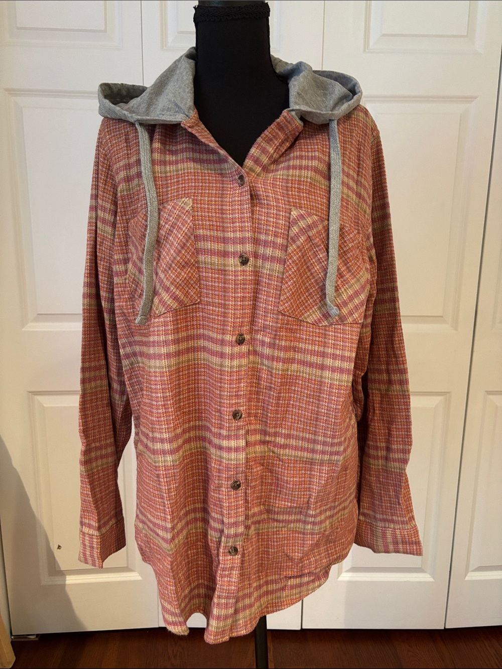 Natural Reflections Plaid Hooded Utility Jacket Men’s